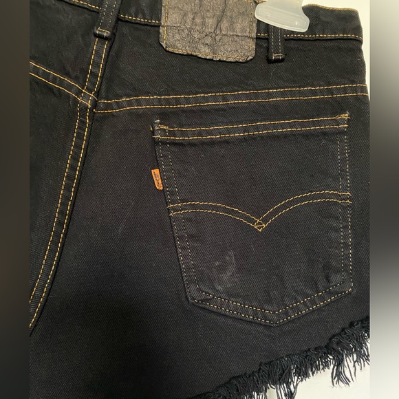 Black Levi’s High-Rise Festival Short Orange Tab - Picture 3 of 6